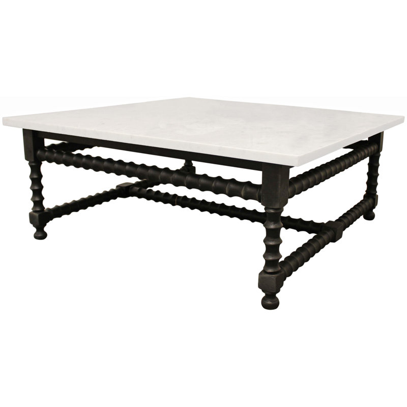 HomeRoots Marble Top Coffee Table