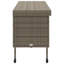 Boîte de rangement pour patio avec roulettes 63 po x 21,7 po x 29,5 po Vidaxl-111470005