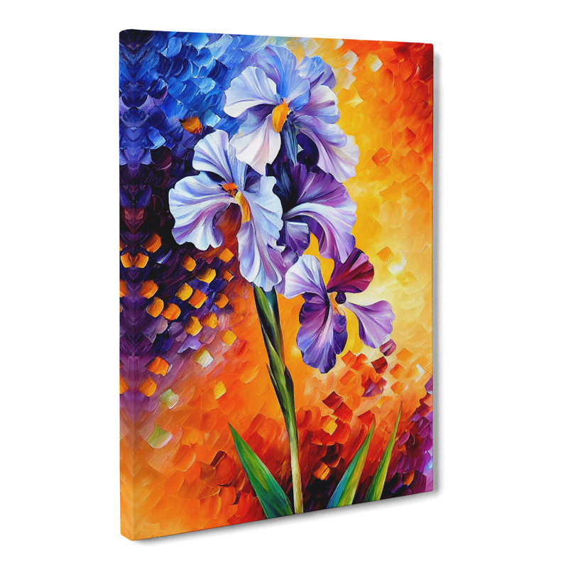 Roksanda Iris Flower - Wrapped Canvas, 50cm H x 35cm W x 3cm D