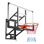 Panier de basketball mural, panier de basketball extérieur pour PC de 54 pouces avec réglage de la manivelle, panneau arrière épaissi de 0,11 pouce, conception classique de panier de basketball, utilisation intérieure et extérieure