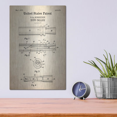 " Duck Caller Blueprint Patent Parchment, " by Patents