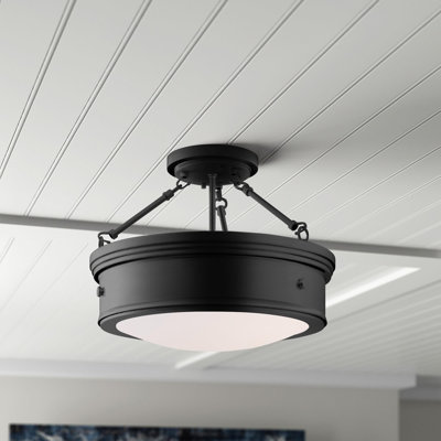 Rafelita Glass Semi Flush Mount