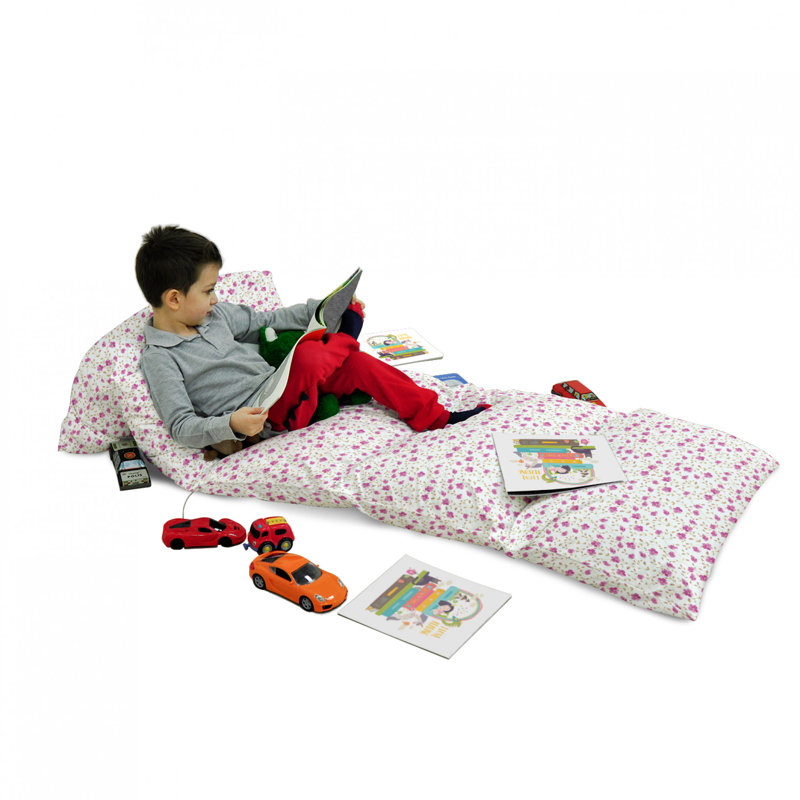 Housse de coussin d'extérieur Peony in Girly Curly, H 2 po x l 36 po x P 88 po, Rose / blanc