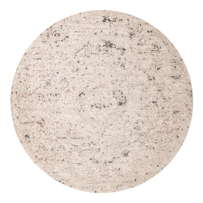 Cantrell Oriental Beige Area Rug, Round 10'