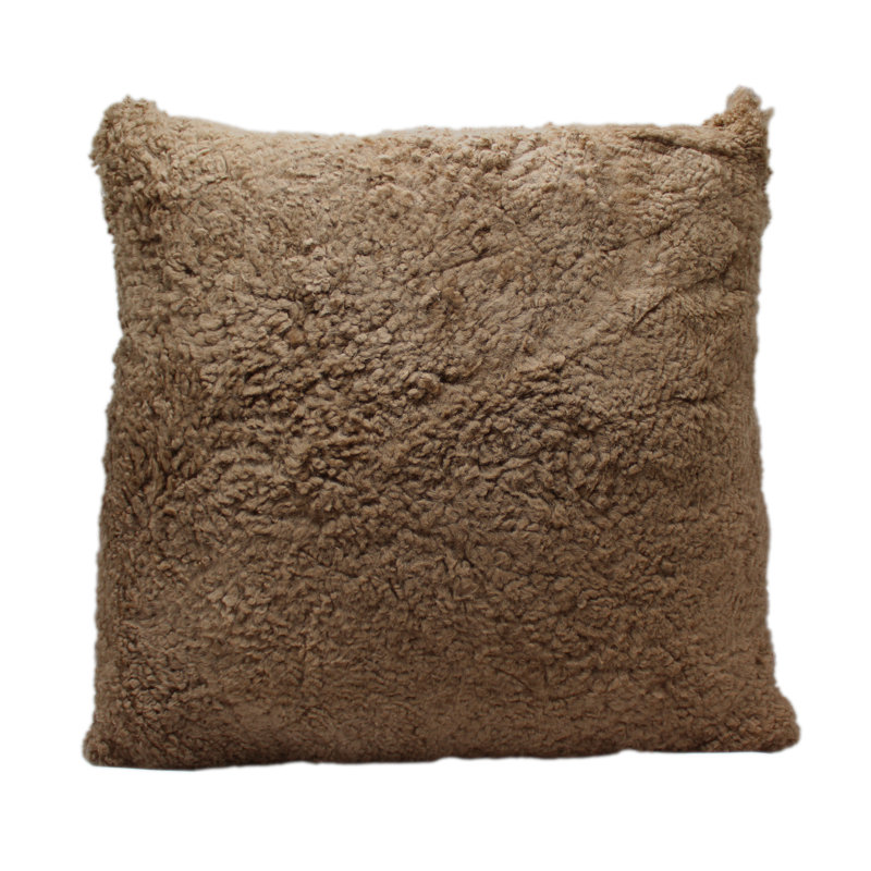Fibre By Auskin SW Curly Sheepskin Cushion NOMAD Square, Nomad