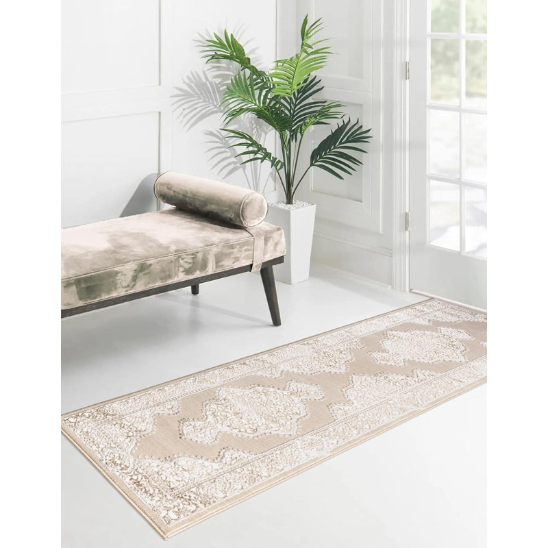 Carenda Floral Area Rug, Runner 60 x 220cm
