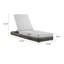 Chaise longue d'extérieur en métal Tenby Poveromo-897180997