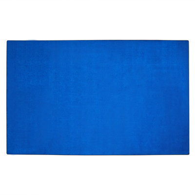 Tapis uni uni bleu indigo / rectangle denim