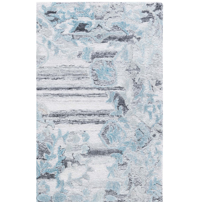 Marquee Hand Tufted Performance Damask Rug, Runner 2'3" x 8'