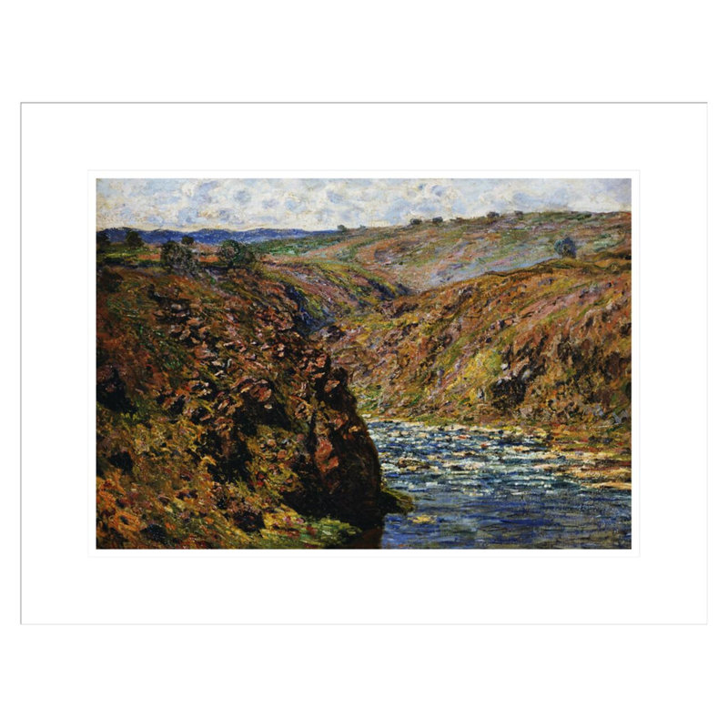 «Valley of the Creuse (Sunlight Effect)» par Claude Monet, impression giclée encadrée, H 16,85 po x l 21,75 po