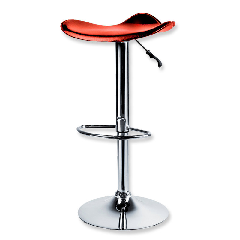 Tabouret tournant à hauteur réglable Jayden-Lee, Rouge
