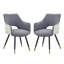 Chaise avec accoudoirs en tissu Raffo-981394951