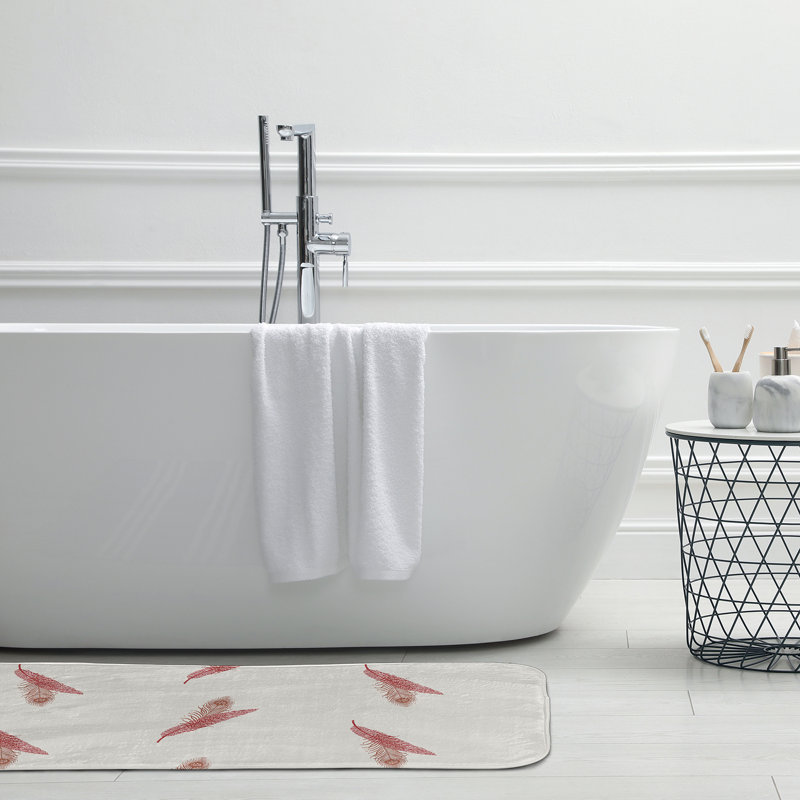 Tapis de bain GGG, L 21 po x L 34 po, Rouge