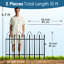 Panneaux de clôture de jardin en métal H 32 po x l 24 po, 4 panneaux + 1 barrière, longueur totale de 3 m, clôture décorative thermolaquée antirouille pour cour, patio, allée, lit de fleurs et barrière pour chien-129527214
