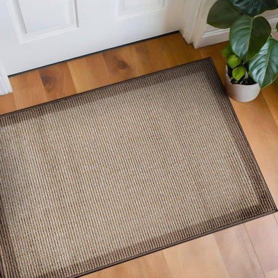 Modern Geometric Area Rug Bordered Contemporary Design