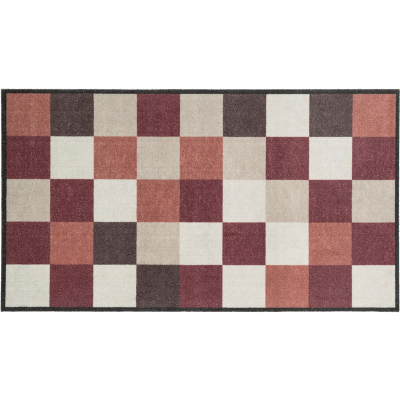 Aquene Non-Slip Patchwork Indoor Doormat, 0.8cm H x 67cm W x 120cm L