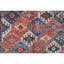 High-Quality Hand-Knotted Red And Navy Area Rug