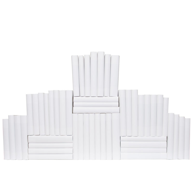 Livres décoratifs - Ensemble de 50 livres blancs