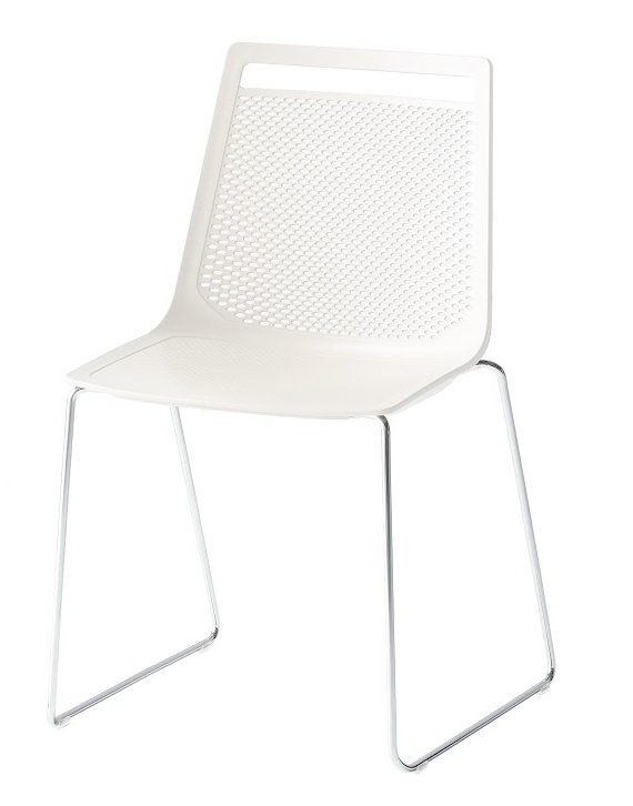 Chaise d'invité Akami, blanc