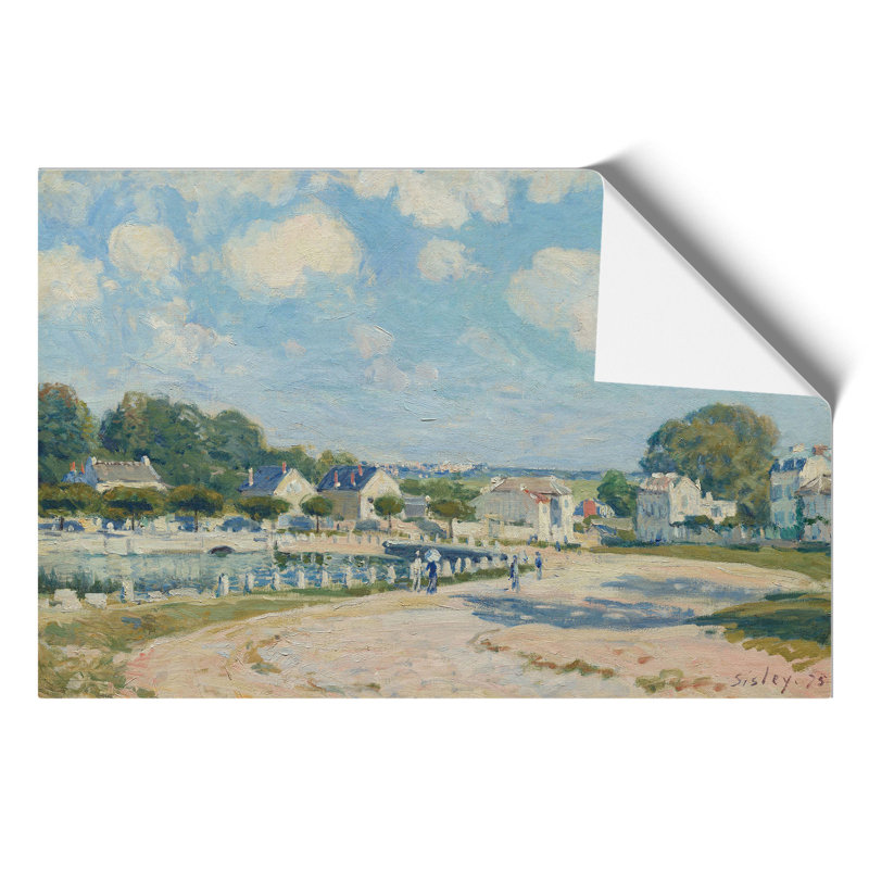 Watering Place At Marly by Alfred Sisley - No Frame Painting, 21cm H x 30cm W x 0.1cm D