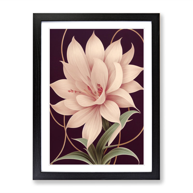Awe Inspiring Flower - Wall Art, Black Framed, 64cm H x 46cm W x 2cm D