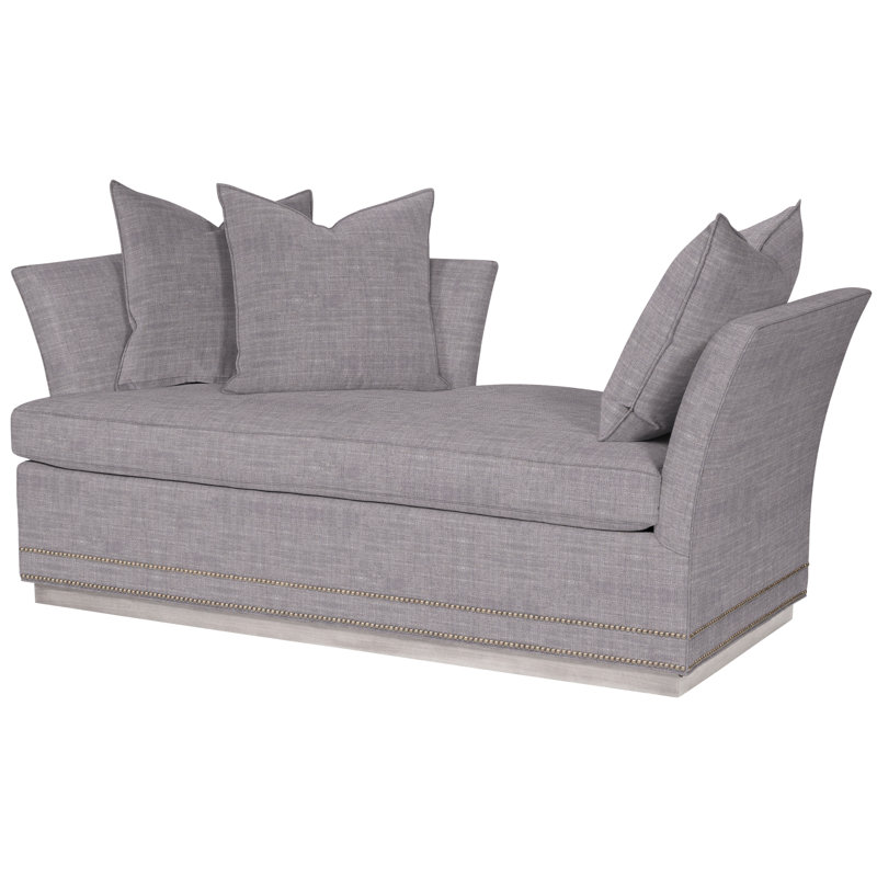 Millington By Michael Weiss Chaise Lounge, Yes, Nomad Slate Crypton® Chenille, Dove Gray