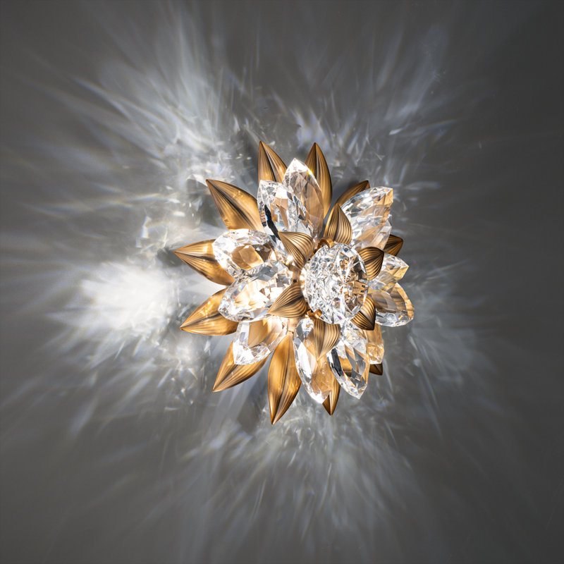 Rhapsodie 1 Light Crystal LED Wall Sconce