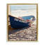 «Blue Boat on Sand», toile encadrée flottante grise par Ashley Singleton-1980950952-1980950966
