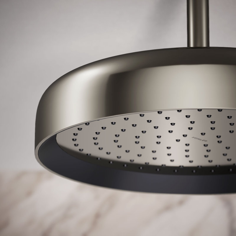 Statement™ 2.5 GPM Round 12 in. Rainhead with Katalyst Air-Induction Technology, Vibrant Polished Nickel, 2.5 GPM, Round