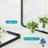 40 in. W * 32 in. H Rectangular Aluminum Framed Wall Bathroom Vanity Mirror in Black-71730957-71730952