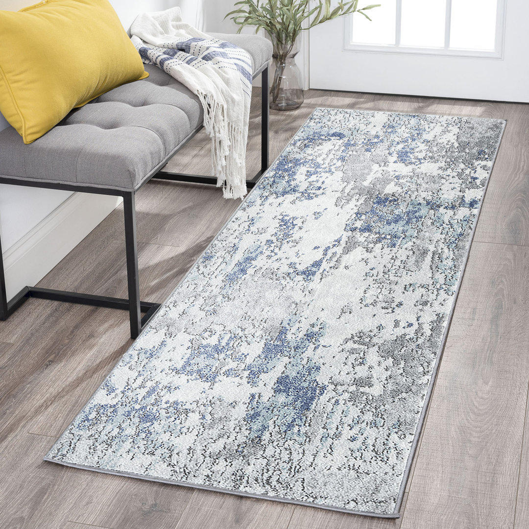 Korth Blue/Gray/Ivory Area Rug Trent Austin Design® Rug 
