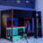 Loft Bed Of Gaming Design With Desk, Wardrobe, Led And A Drawer-1710710498