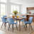 Upholstered Dining Chairs Faux Leather Side Chair With Metal Frame-892665393