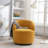 Swivel Accent Armchair Barrel Chair With Powder Coating Metal Ring-1135975758