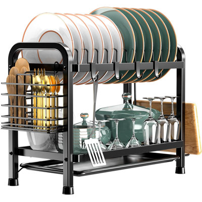 Shruti Stainless Steel Two Tier Dish Rack