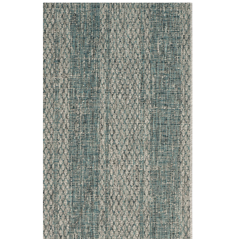 Tapis intérieur / extérieur à rayures Herefordshire Performance, Carré 5 pi 3 po