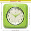 Horloge murale carrée rétro 9,5 po Infinity Instruments 13228AG-4103