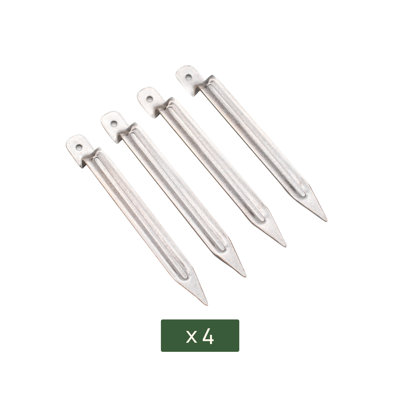 Ground Steel Anchor Kit for Trellis (Set of 4)
