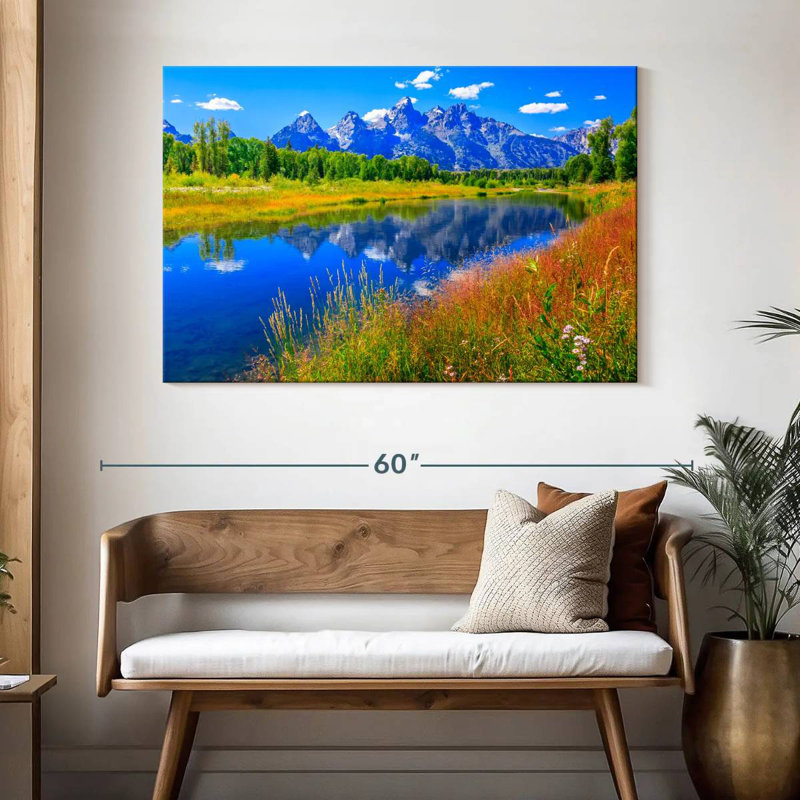 Alvord Grand Teton, fleurs sauvages, H 32 po x l 48 po