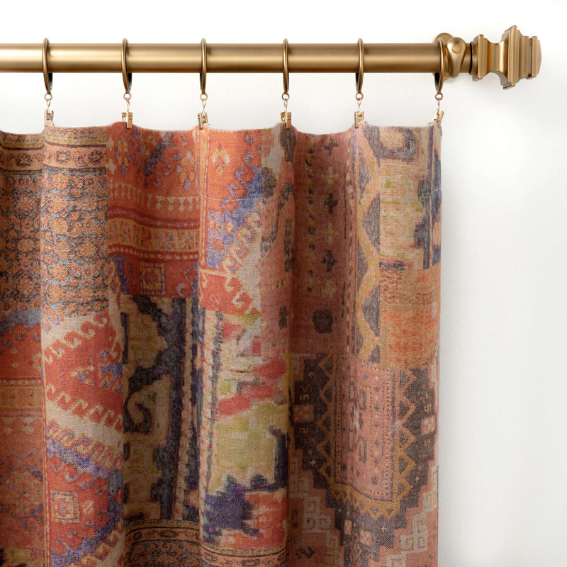 Anatolia Linen Curtain Panel, 50" W x 108" L