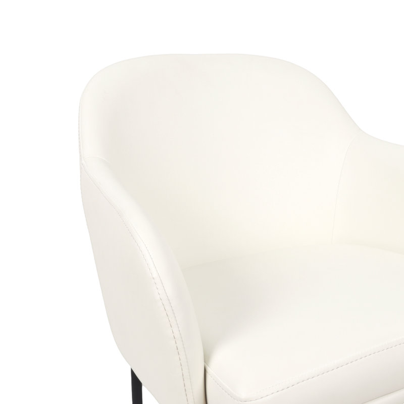 Fauteuil de salle à manger Loft, Ivoire ivoire