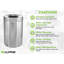 Poubelle en acier inoxydable 50 gallons-101590369
