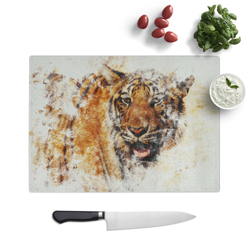 Tiger Vol.7 Chopping Board, 28.5cm W x 39cm L