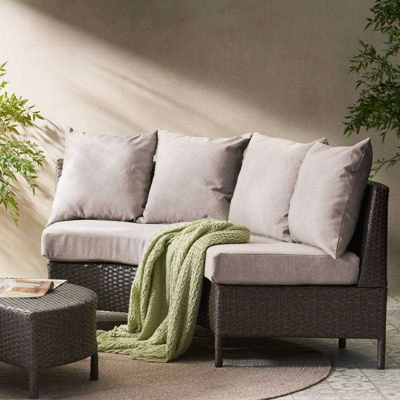 Pt Limon Single Sofa, Outdoor Patio Sofa, Brown