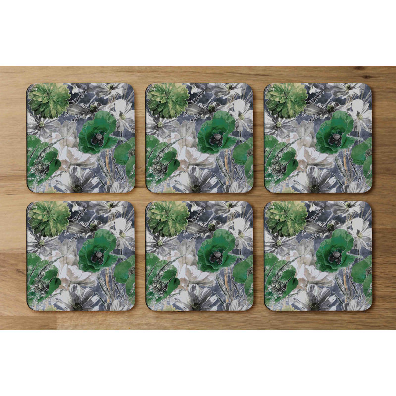 Square 6 Piece Coaster Set