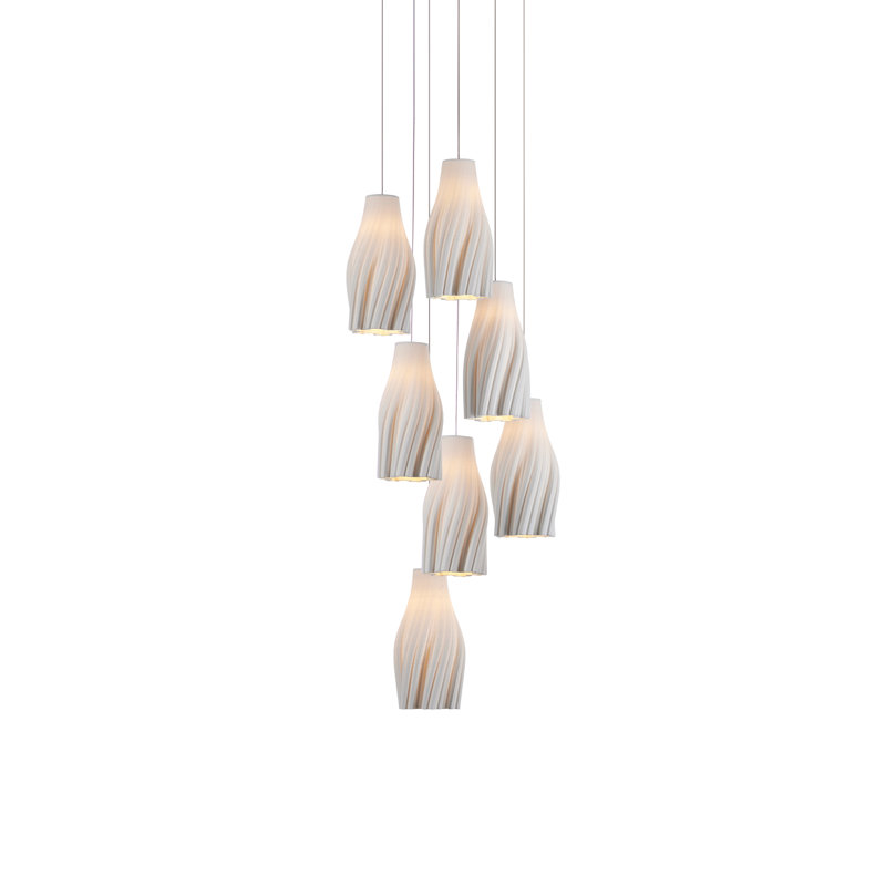 Posh 7-Light Round Multi-Drop Pendant