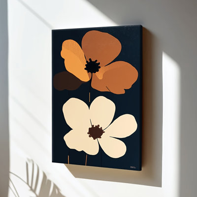 Art mural fleur neutre minimaliste Topbout