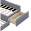 Lit plateforme simple avec rangement tapissier-490597143