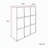 3x3 Cubby Cube Storage Bookcase with Flip Doors, Nine Compartment Cube Organizer Cabinet