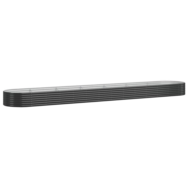 Almarin Garden Raised Bed Powder-coated Steel 544x100x36 cm Anthracite